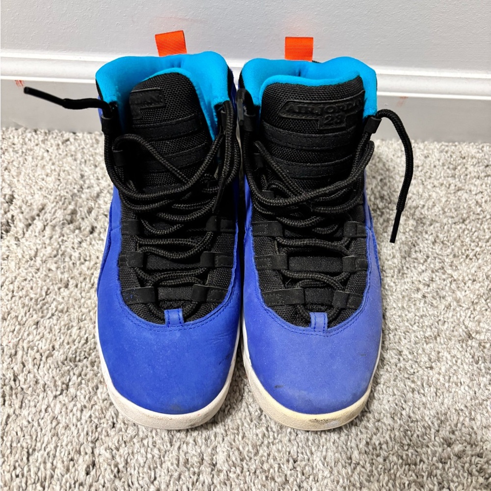 Air Jordan Blue High-Top Shoes